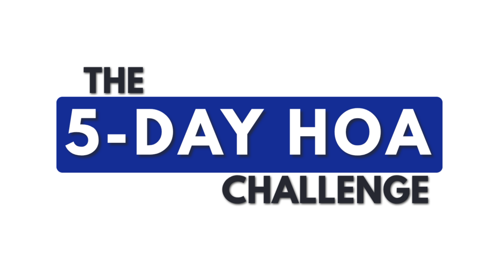 The 5-Day HOA Challenge
